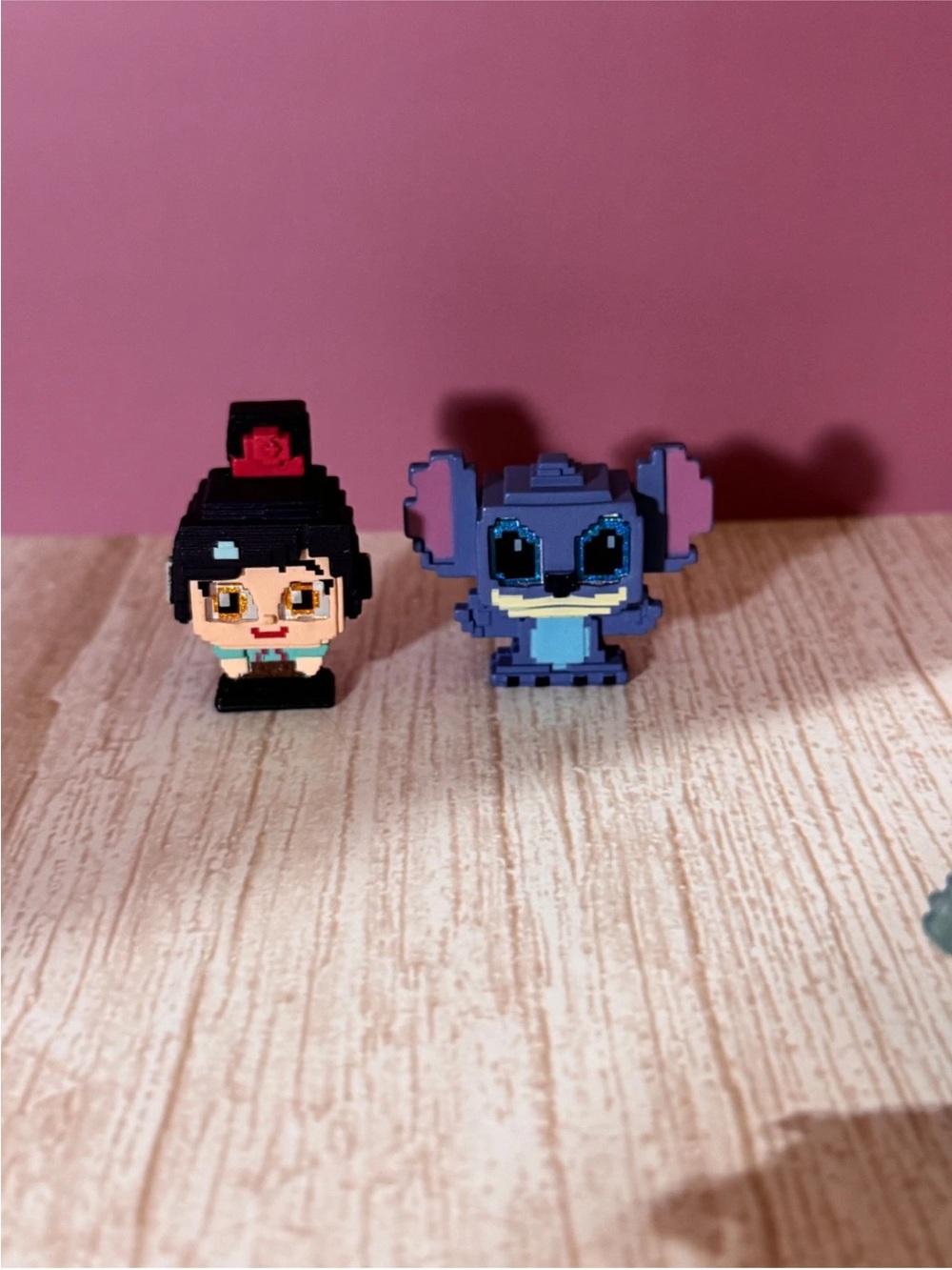 Pixelated Stitch and Vanellope Von Schweetz Disney Doorables